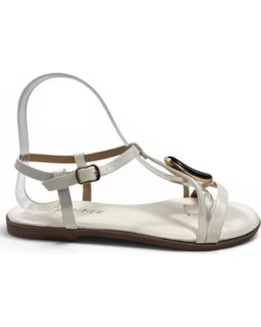 TIMBOS Sandalia plana mujer blanco 133377 BLANCO
