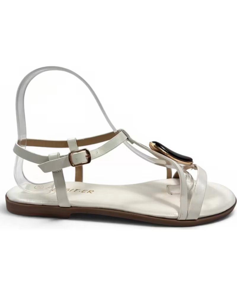 TIMBOS Sandalia plana mujer blanco 133377 BLANCO