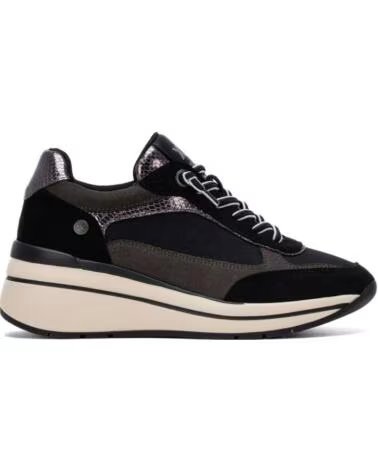 XTI SNEAKER 146170 KOMBINIERTE VELOURSLEDER SCHWARZ DAMEN VARIOS COLORES
