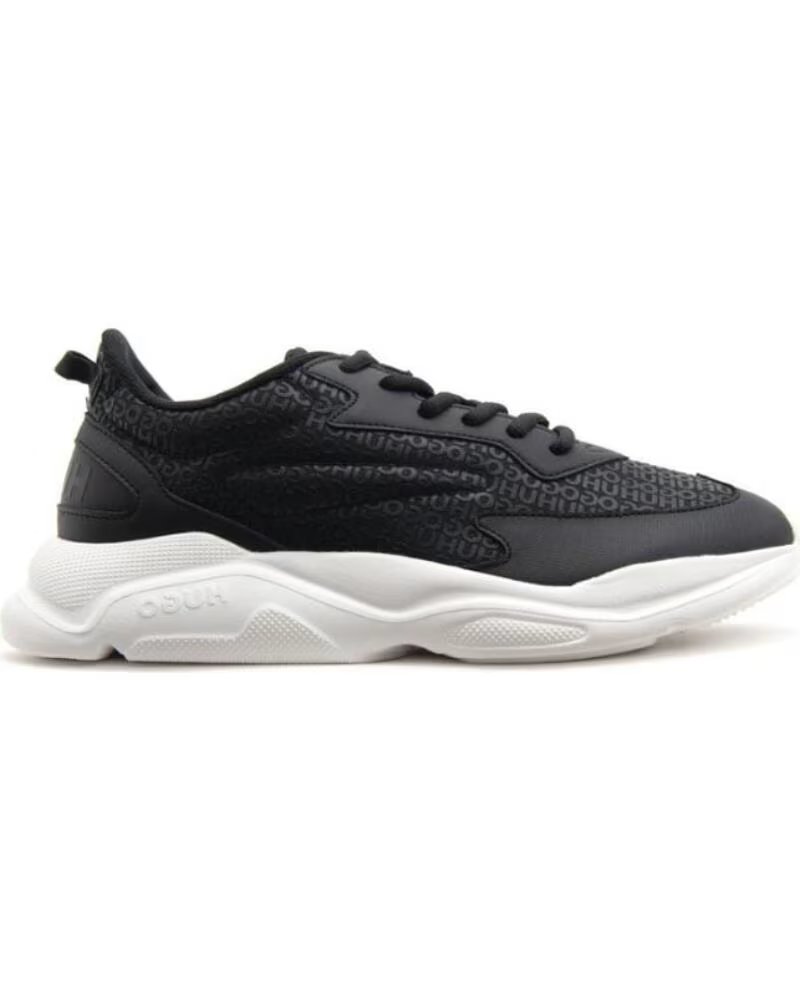 HUGO Sneakers negras logos Leon NEGRO
