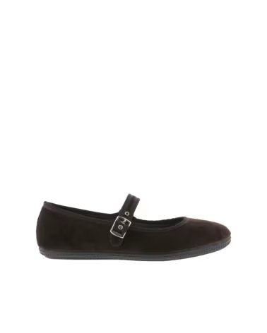 VICTORIA ODA MARY JANE VELLUTO MARRONE MARRON