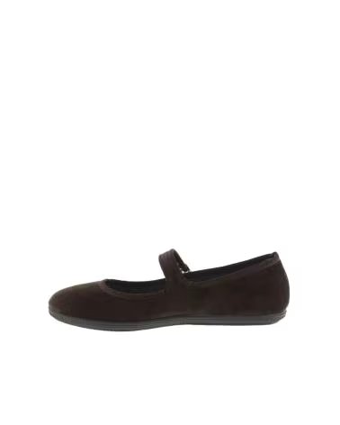 VICTORIA ODA MARY JANE VELLUTO MARRONE MARRON