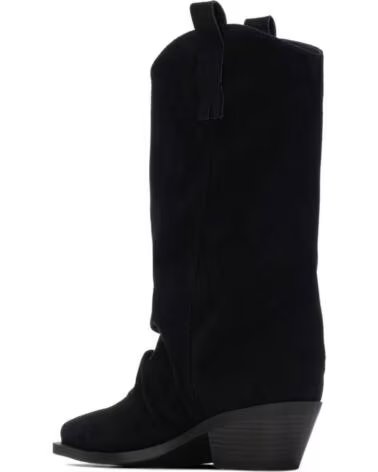 XTI BOTAS ALTAS ESTILO COWBOY 146056 CON FLECOS NEGRO