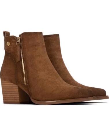 XTI BOTINES DE TACÓN 146103 EN COLOR CAMEL
