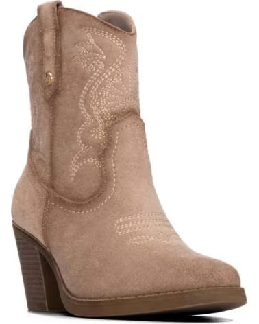 XTI BOTINES CAMPEROS DE MUJER 146105 ESTILO COWBOY BEIGE