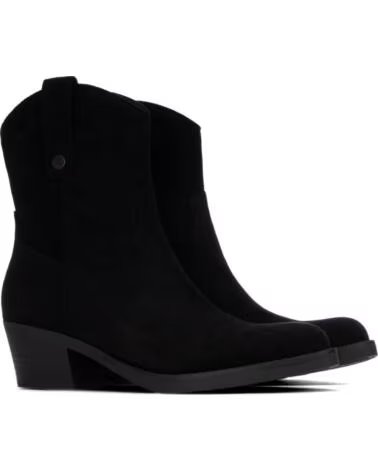 REFRESH 176144 BOTÍN ESTILO COWBOY NEGRO