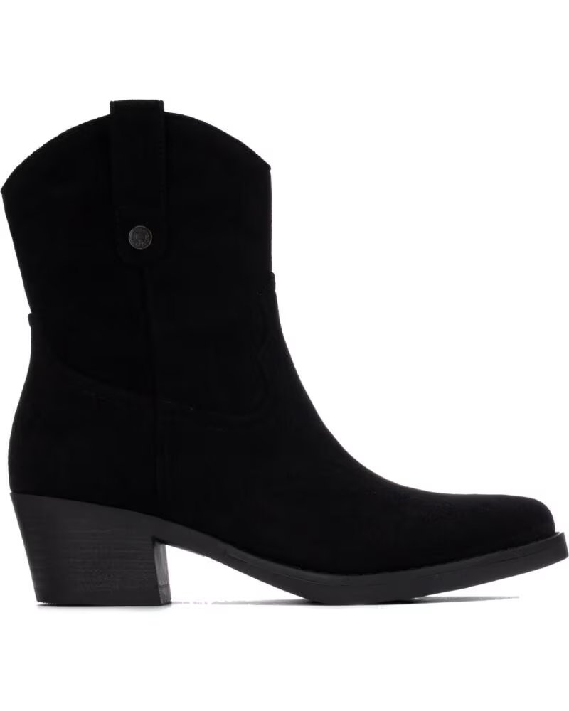 REFRESH 176144 BOTÍN ESTILO COWBOY NEGRO