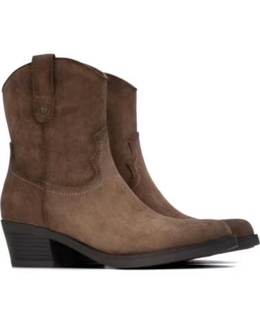REFRESH Botines de Tacon Mujer 176144 Taupe MARRóN
