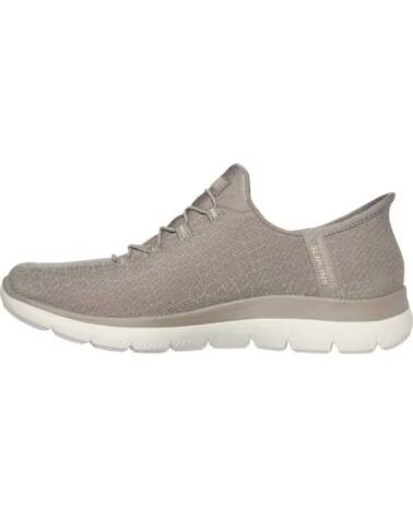 SKECHERS 150128 SCARPE CASUAL DA DONNA SLIP-INS TAUPE