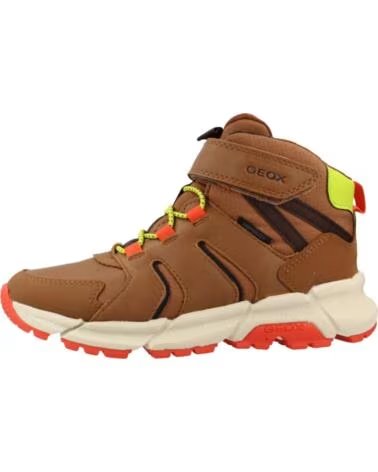 GEOX KINDER STIEFELETTEN J FLEXYPER PLUS BOY BRAUN C0616