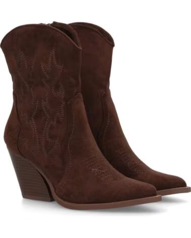 SPORT3PUNTO0 COWBOY-STIEFELETTEN 2A-1410 BRAUN MIT ABSATZ UND STICKEREIEN VARIOS COLORES