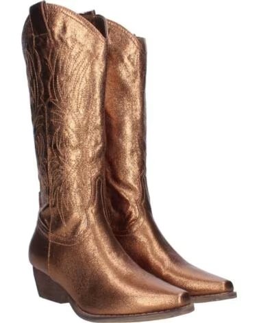 SPORT3PUNTO0 COWBOY-STIEFEL HOCH A-2442 IN METALLIC-BRONZE VARIOS COLORES