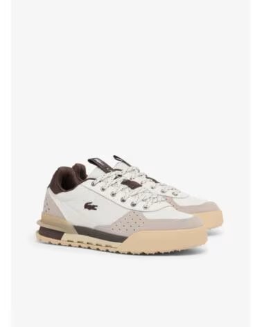 LACOSTE SLAM BREAK SNEAKER OFF WHT-DK BRW BEIGE
