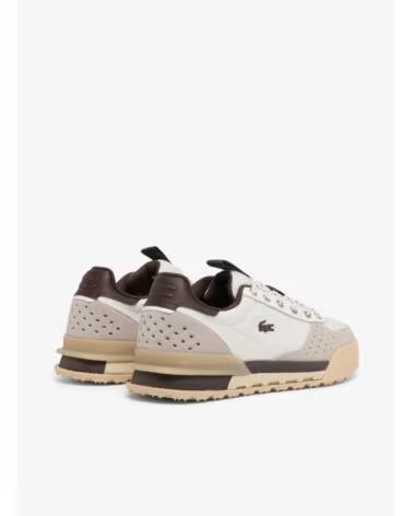 LACOSTE SLAM BREAK SNEAKER OFF WHT-DK BRW BEIGE