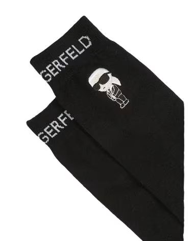 KARL LAGERFELD K-IKON 3-PACK BLACK SOCKS NEGRO