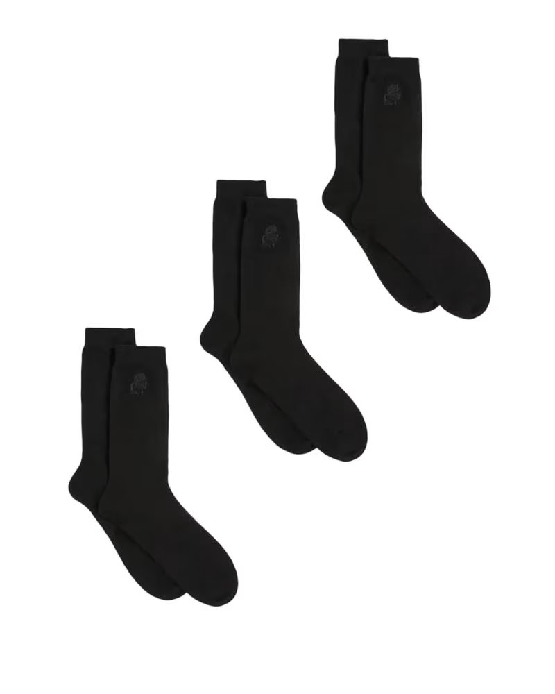 KARL LAGERFELD K-KAMEO SOCKS 3-PACK NEGRO