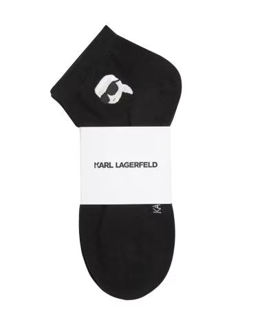 KARL LAGERFELD IKON SNEAKER SHORT SOCKS 3 PACK NEGRO