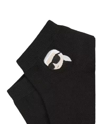 KARL LAGERFELD IKON SNEAKER SHORT SOCKS 3 PACK NEGRO