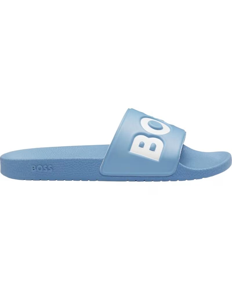 HUGO BOSS CIABATTE UOMO ESTATE ARYEH SLID NPVIG 50536835 CELESTE AZUL