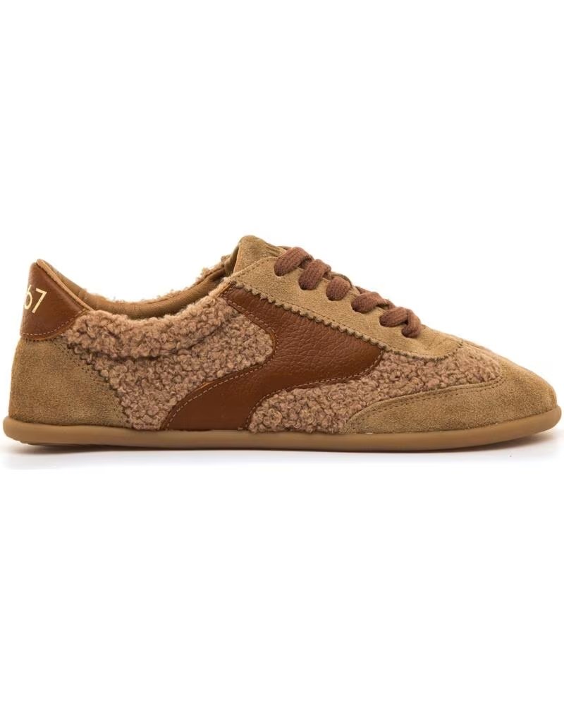 MTNG 53900 ZAPATILLAS BAREFOOT DE PIEL Y BORREGUITO BEIGE