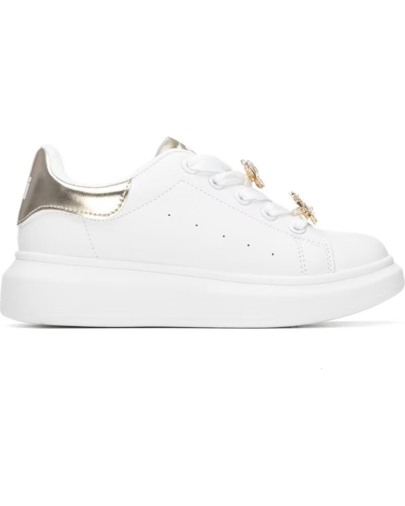 XTI BASKETS FILLE 154057 03 BLANCHES ET DÉTAILS DORÉS BLANCO