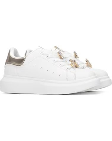 XTI BASKETS FILLE 154057 03 BLANCHES ET DÉTAILS DORÉS BLANCO
