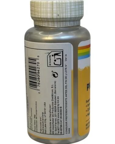 SOLARAY Picolinato de Zinc Zinc Picolinate 25mg 60 Comprimidos de