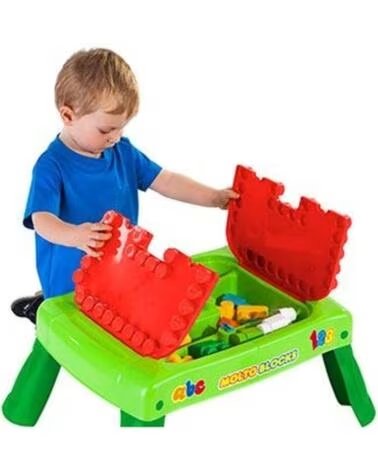 MOLTO BAUSTEINE SPIELTISCH LETTERS & NUMBERS FÜR BABYS MULTICOLOR