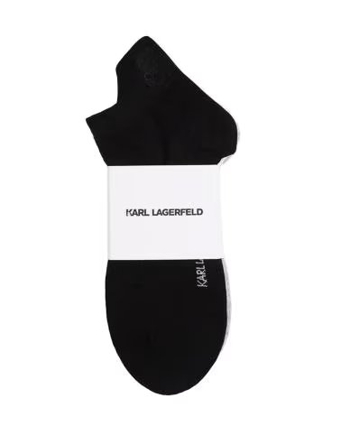KARL LAGERFELD PACK 3 PARES DE CALCETINES TOBILLEROS K-KAMEO LOGO MULTICOLOR