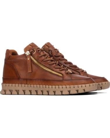 CARMELA 164392 STIVALETTI CASUAL IN PELLE CON ZIP A VISTA CAMEL