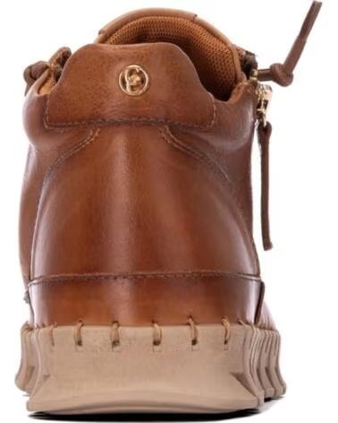CARMELA 164392 STIVALETTI CASUAL IN PELLE CON ZIP A VISTA CAMEL