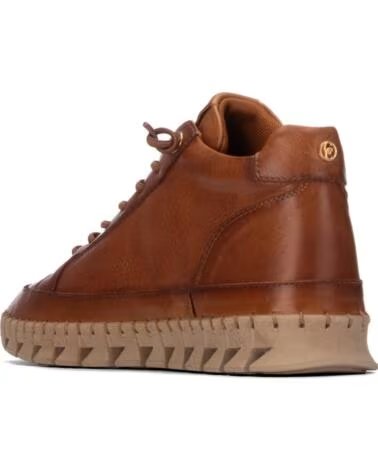 CARMELA 164392 STIVALETTI CASUAL IN PELLE CON ZIP A VISTA CAMEL
