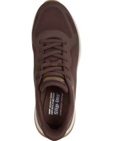 SKECHERS BOBS SPORT SQUAD CH SCARPE UOMO MARRONE MARRON