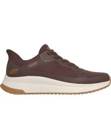 SKECHERS BOBS SPORT SQUAD CH SCARPE UOMO MARRONE MARRON