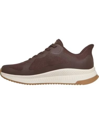 SKECHERS BOBS SPORT SQUAD CH SCARPE UOMO MARRONE MARRON