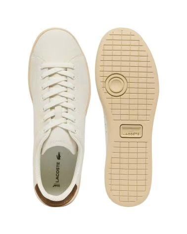 LACOSTE CARNABY SET OFF WHT-DK BRW SNEAKER FÜR HERREN BEIGE