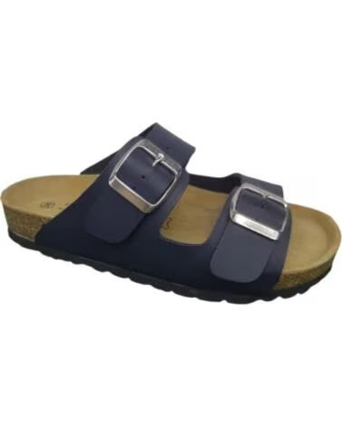 KATOSINES Sandalia abierta comoda plantilla de piel para hombre Tallas 39 a 46 Hecho en Espana Modelo 110 AZUL