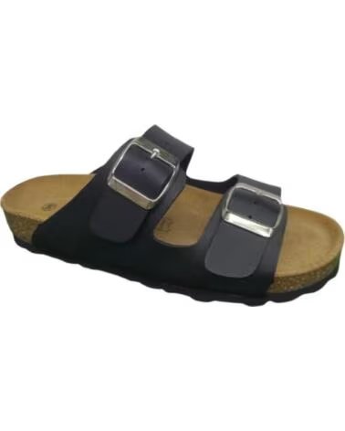 KATOSINES Sandalia abierta comoda plantilla de piel para hombre Tallas 39 a 46 Hecho en Espana Modelo 110 NEGRO