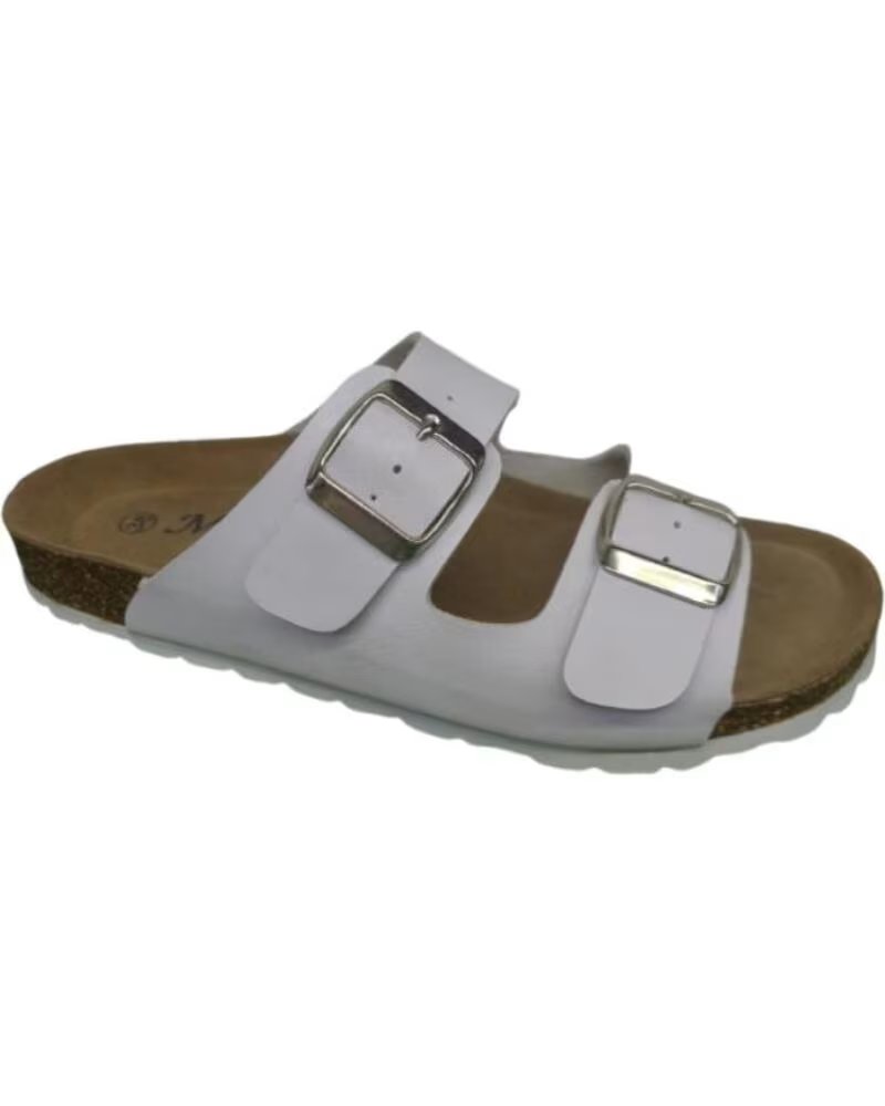 KATOSINES Sandalia abierta comoda plantilla de piel para hombre Tallas 39 a 46 Hecho en Espana Modelo 110 BLANCO