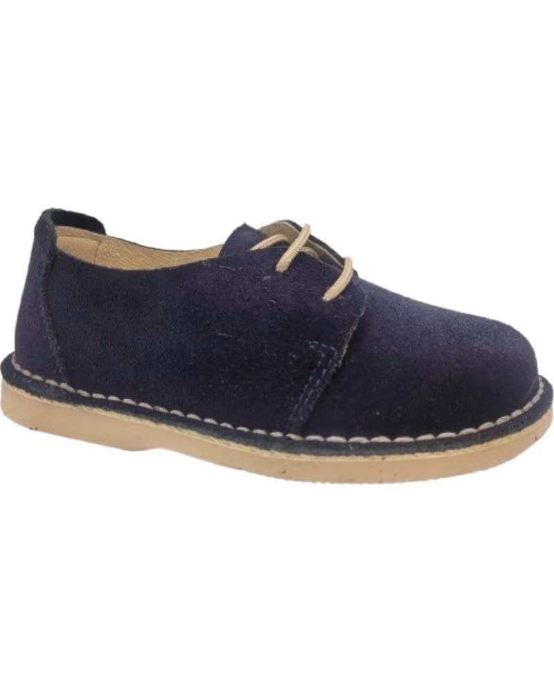 BENEDI Zapatos de nino piel serraje Tallas 27 a 40 Modelo 40182 AZUL