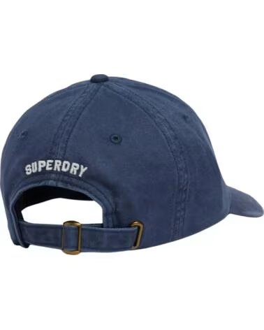 SUPERDRY CAPPELLO BLU RICAMATO AZUL