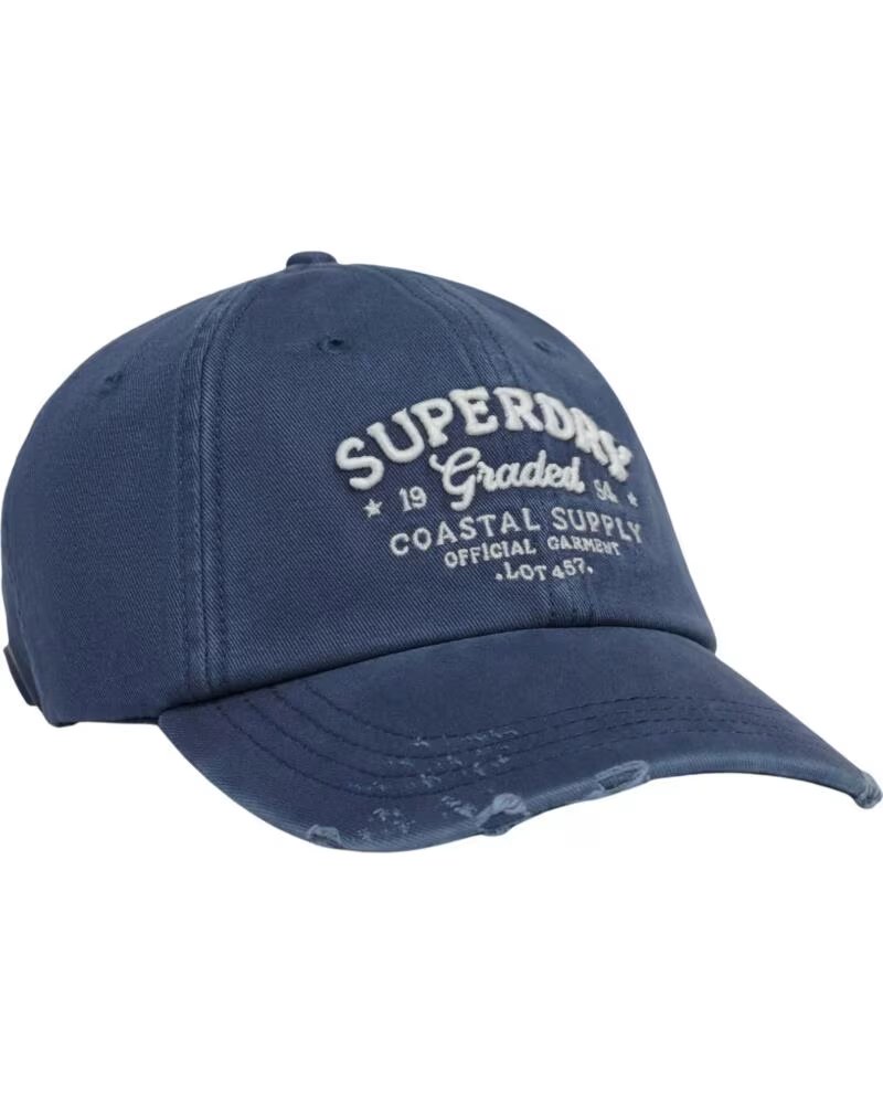SUPERDRY CAPPELLO BLU RICAMATO AZUL