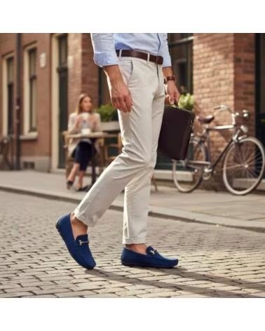 TIMBOS BEQUEMER SLIPPER MARINEBLAU 133401 AZUL