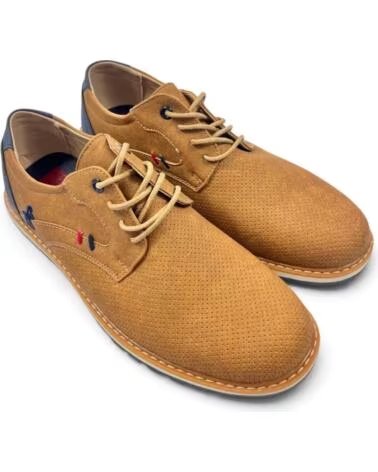 TIMBOS MEN CASUAL DRESS SHOE CAMEL 133388 MARRóN