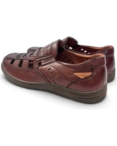 TIMBOS CLOSED SANDAL 133384 LEATHER MARRóN