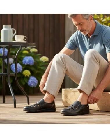 TIMBOS CLOSED MEN´S SANDAL 133381 NEGRO