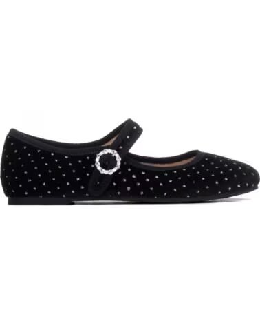 XTI 154018 BAILARINAS DE TERCIOPELO CON PEDRERÍA NEGRO
