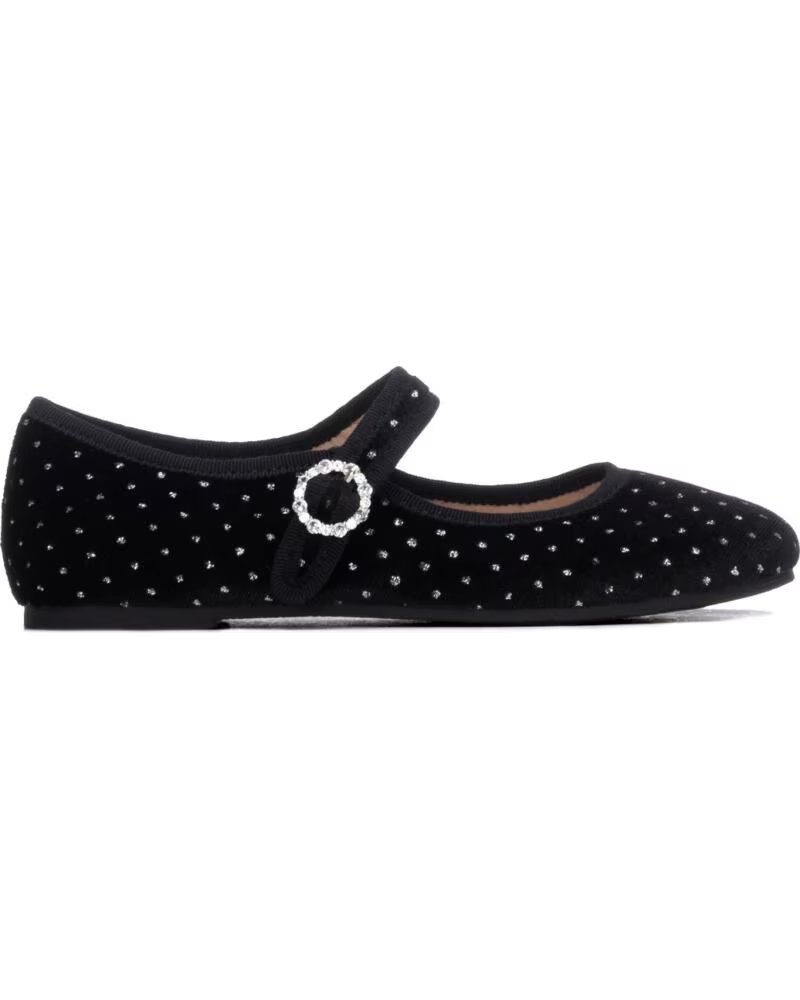 XTI 154018 BAILARINAS DE TERCIOPELO CON PEDRERÍA NEGRO