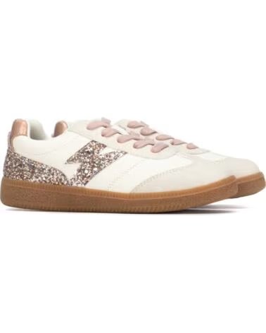 XTI 154086 SNEAKER IN BEIGETÖNEN MIT GLITZERDETAILS