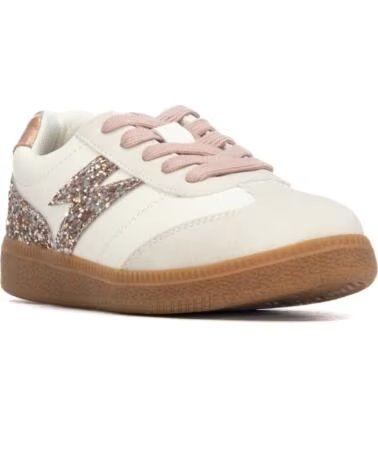XTI 154086 SNEAKER IN BEIGETÖNEN MIT GLITZERDETAILS